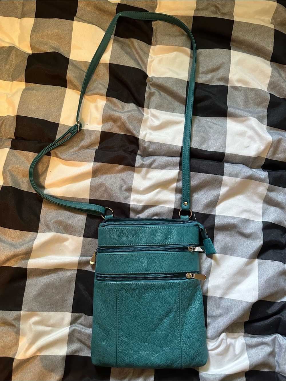 Teal Crossbody Shoulder Bag - Women